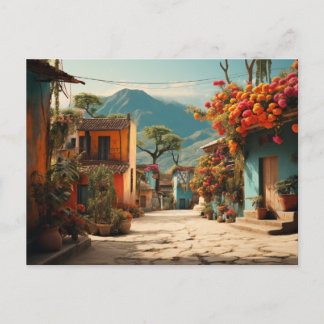 Streets of Mexico Holiday Postcard