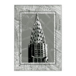 Streets of New York with Empire State Building Acrylic Print