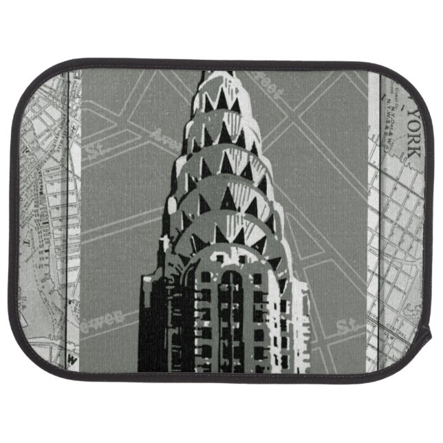 Streets of New York with Empire State Building Car Mat (Rear)