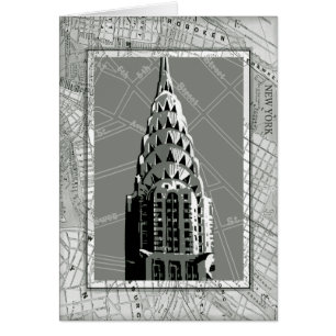 Streets of New York with Empire State Building Cards