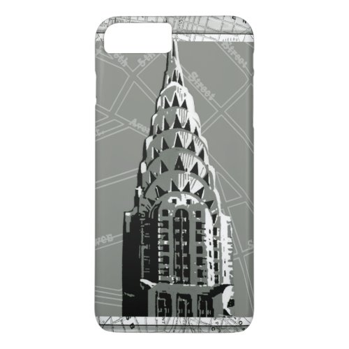 Streets of New York with Empire State Building iPhone 8 Plus7 Plus Case