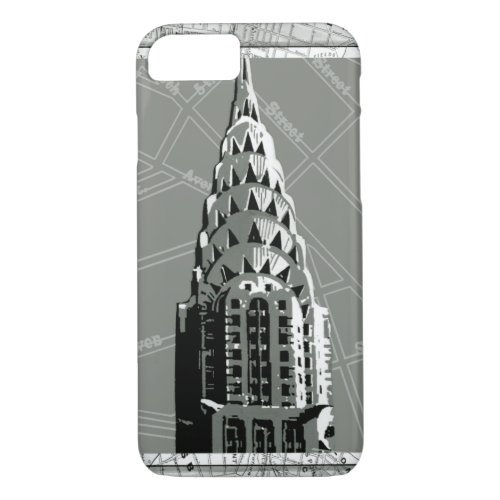 Streets of New York with Empire State Building iPhone 87 Case