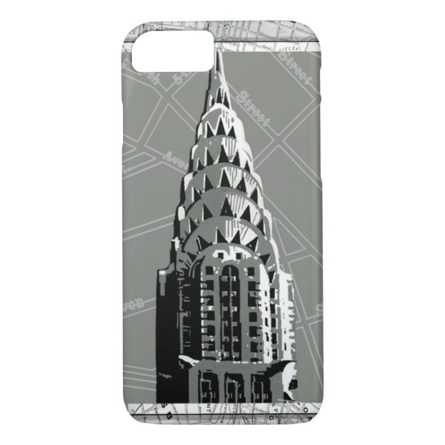 Streets of New York with Empire State Building Case-Mate iPhone Case (Back)
