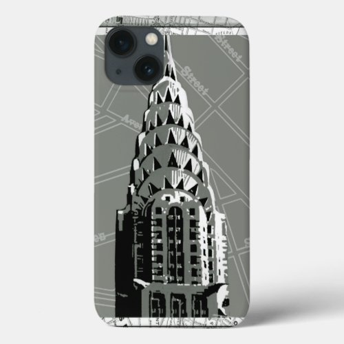 Streets of New York with Empire State Building iPhone 13 Case