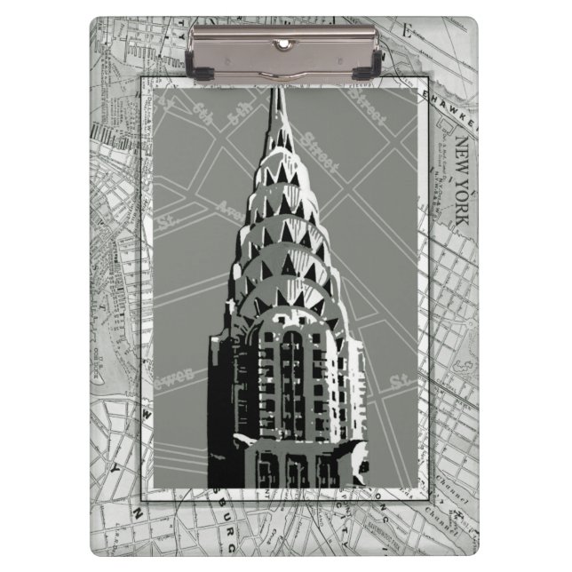 Streets of New York with Empire State Building Clipboard (Front)