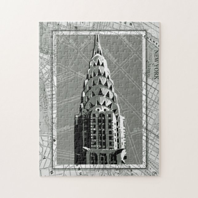 Streets of New York with Empire State Building Jigsaw Puzzle (Vertical)
