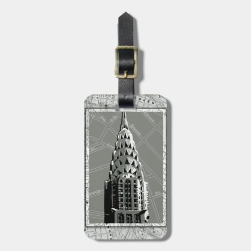 Streets of New York with Empire State Building Luggage Tag