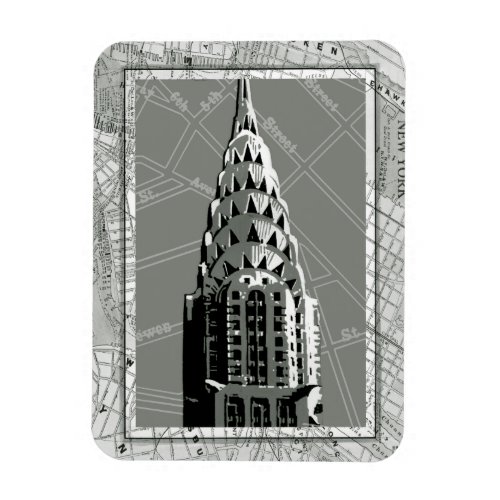 Streets of New York with Empire State Building Magnet