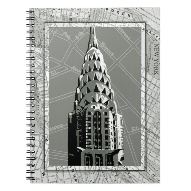 Streets of New York with Empire State Building Notebook (Front)