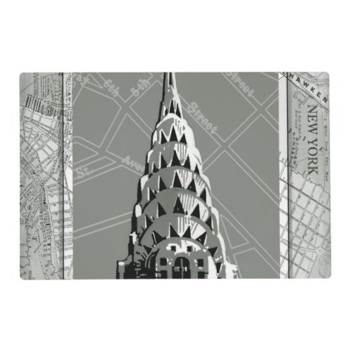 Streets of New York with Empire State Building Placemat