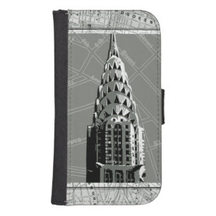 Streets of New York with Empire State Building Phone Wallet