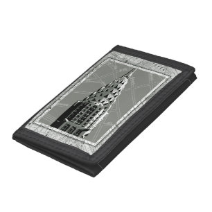 Streets of New York with Empire State Building Trifold Wallet