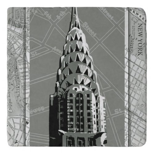 Streets of New York with Empire State Building Trivet