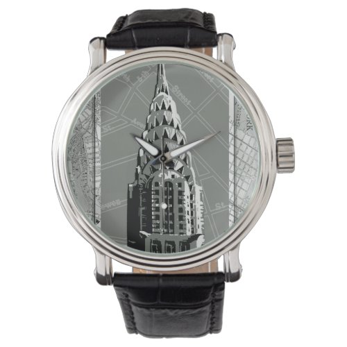 Streets of New York with Empire State Building Watch