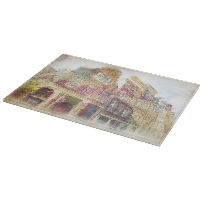 Streets of Old Amsterdam Cutting Board (Corner)