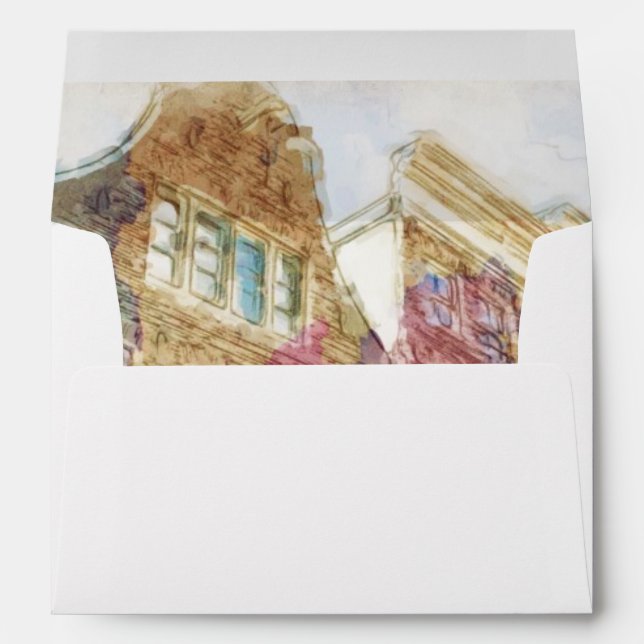 Streets of Old Amsterdam Envelope (Back (Bottom))