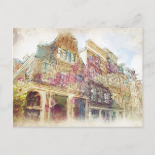 Streets of Old Amsterdam Postcard