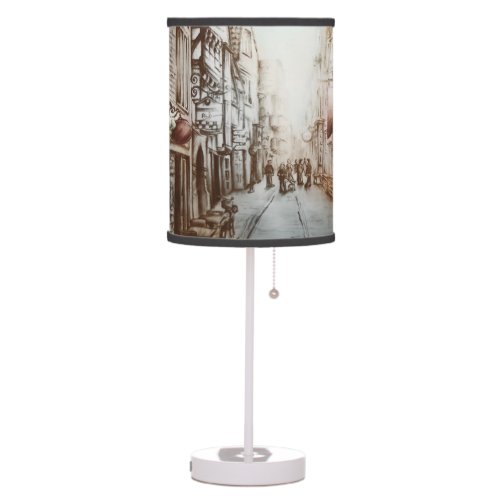 Streets of Paris France _ Pastoral Vintage Art Table Lamp