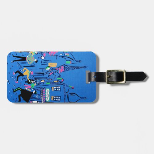Streets of Paris Luggage Tag _ Customize it