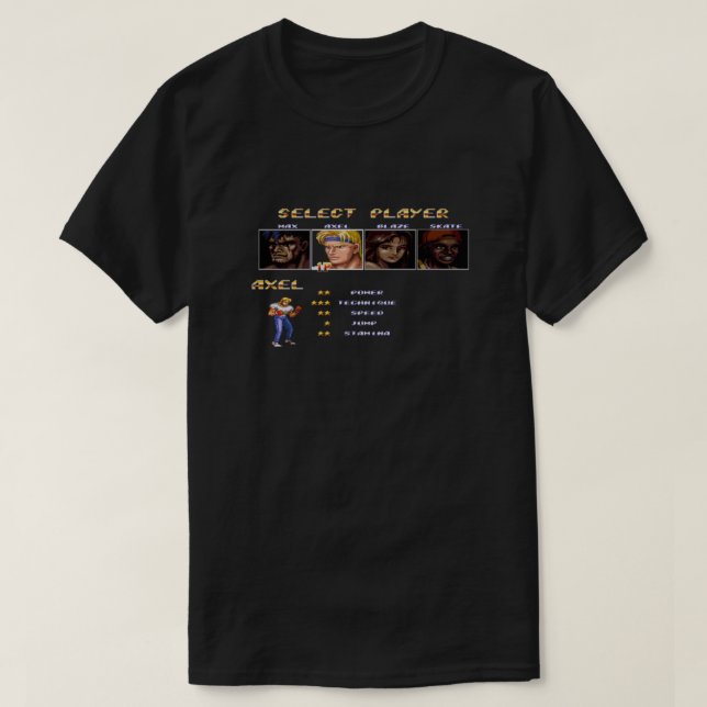 Streets of Rage 2 – Select Axel Essential T-Shirt (Design Front)