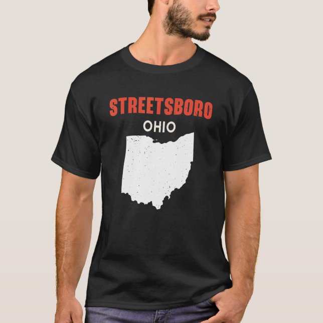 Streetsboro Ohio USA State America Travel Ohioan T-Shirt (Front)