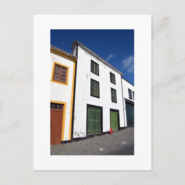 Streetscape: Terceira, the Azores  Postcard (Front)