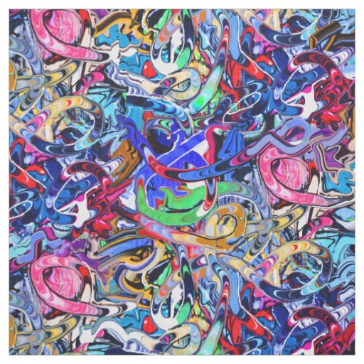 Streetstyle graffiti print  fabric