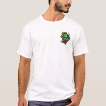 Streetwear Green Dragon Tattoo T-Shirt