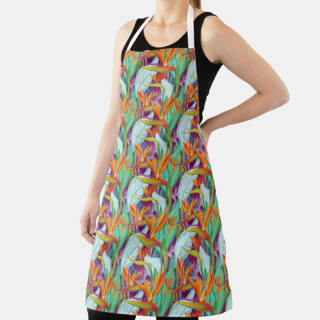 Strelitzia Pattern Apron (Insitu)