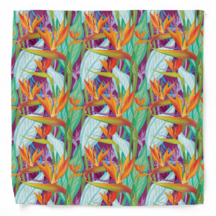 Strelitzia Pattern Bandana