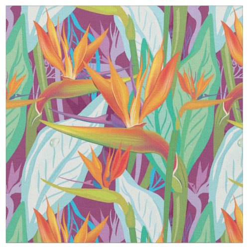 Strelitzia Pattern Fabric