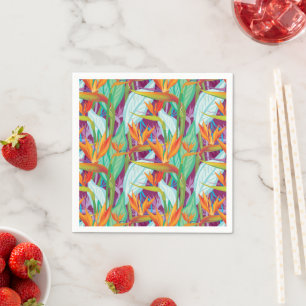 Strelitzia Pattern Napkins