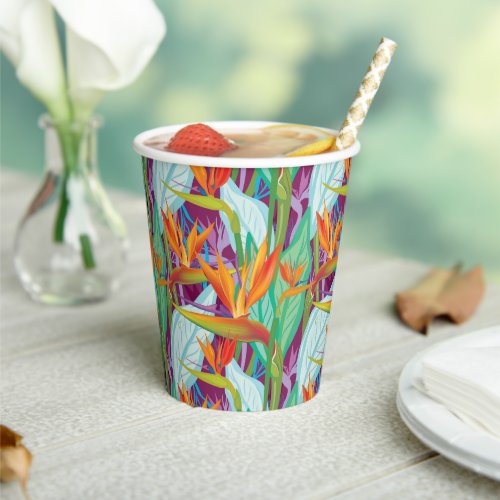 Strelitzia Pattern Paper Cups