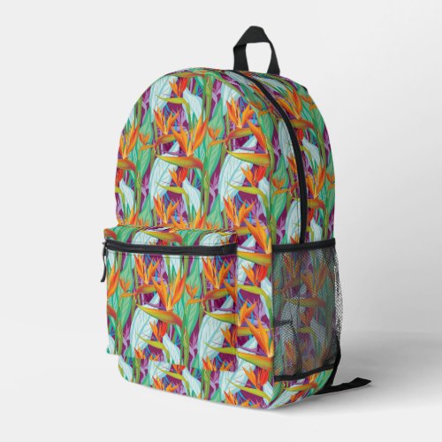 Strelitzia Pattern Printed Backpack