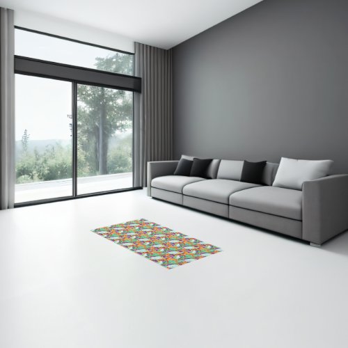 Strelitzia Pattern Rug