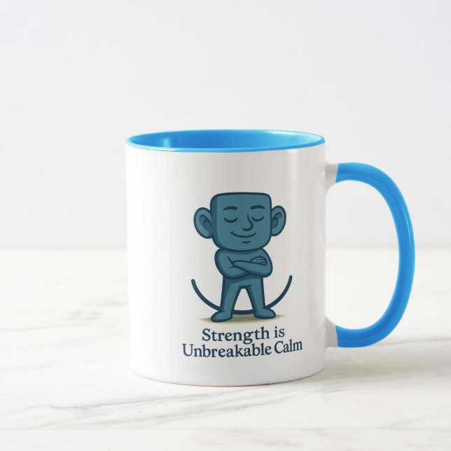 Strenght is Unbreakable Calm - Motivational Mug (Right)