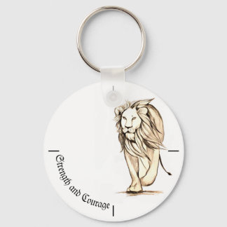 Strength and Courage Keychain