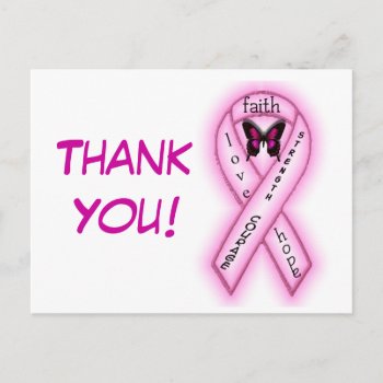 Strength And Courage Thank You Postcard by sharpcreations at Zazzle