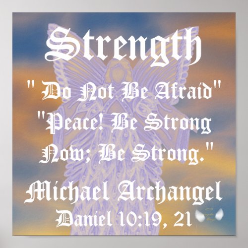 Strength And Peace Michael Archangel_Customize Poster