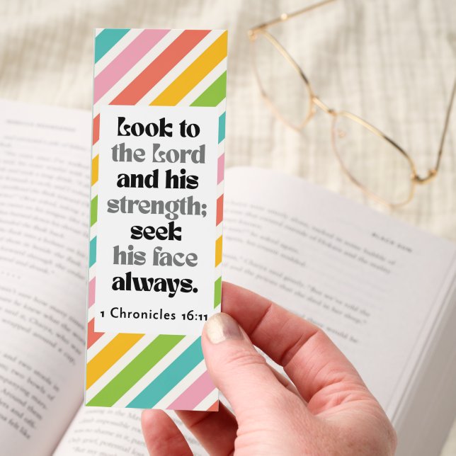 Strength Bible Verse Bookmarks (Hand)