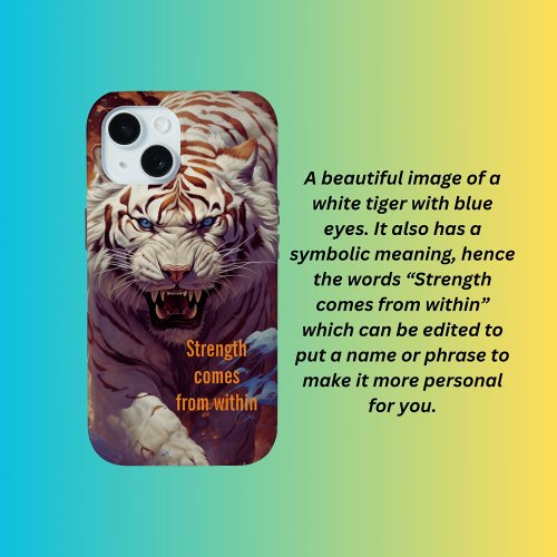 Strength comes from within  iPhone 15 case