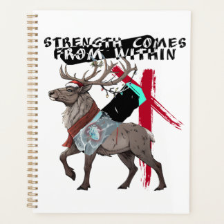 Strength Comes From Within Reindeer Planner