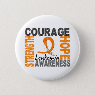 Strength Courage Hope Leukemia Pinback Button