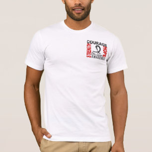 Strength Courage Hope Skin Cancer T-Shirt