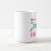 Strength Dignity Bible Verse Girls Inspirational Coffee Mug (Center)
