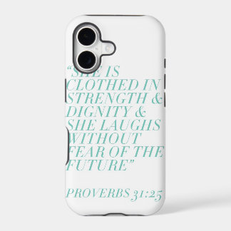 Strength & Dignity (White) iPhone 17 Case