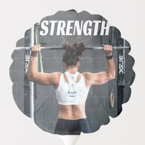 Strength Fittness Women Muscle Worout Motivational Balloon