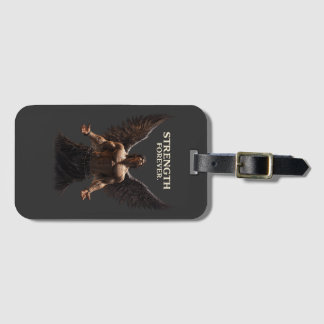 Strength Forever Dark Angel Design – Motivational  Luggage Tag