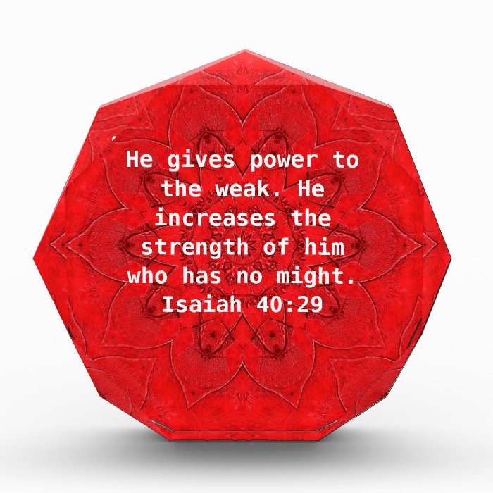 Strength God Bible Verses Quote Isaiah 4029 Awards