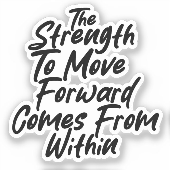 Strength From Within Mindset Sticker (Front)